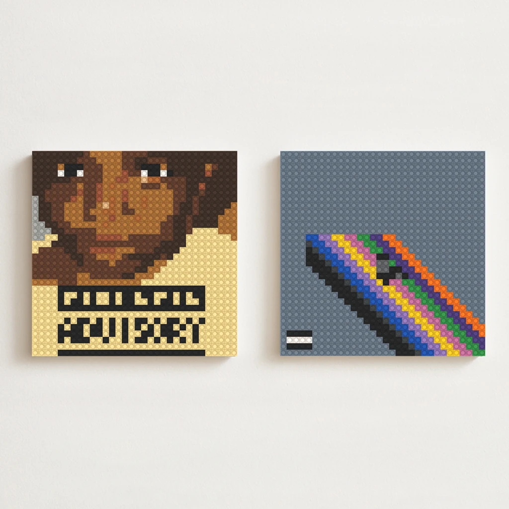 B-Baby Keem Rapper Hip Hop Album Cover MOC Building Blocks Brick Pixel Mosaic Wall Art For Music Fans
B-Baby Keem Rapper Hip Hop Album Cover MOC Building Blocks Brick Pixel Mosaic Wall Art For Music Fans