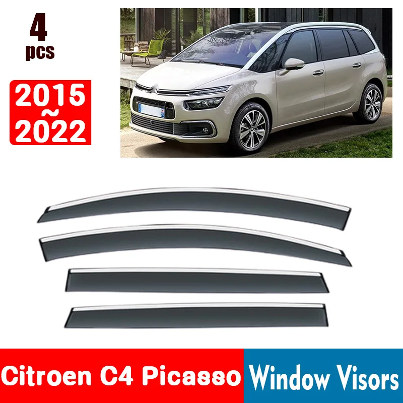 FOR Citroen C4 Picasso 2015-2022 Window Visors Rain Guard Windows Rain Cover Deflector Awning Shield Vent Guard Shade Cover Trim
FOR Citroen C4 Picasso 2015-2022 Window Visors Rain Guard Windows Rain Cover Deflector Awning Shield Vent Guard Shade Cover Trim