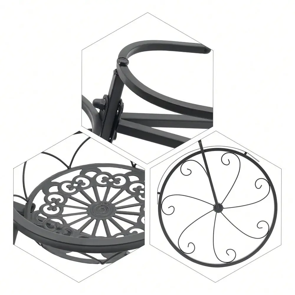 3 Tier Metal Plant Display Rack Heavy Duty Garden Container Round Supports Rack 3 Flower Potted Holder For Indoor Outdoor Patio
3 Tier Metal Plant Display Rack Heavy Duty Garden Container Round Supports Rack 3 Flower Potted Holder For Indoor Outdoor Patio