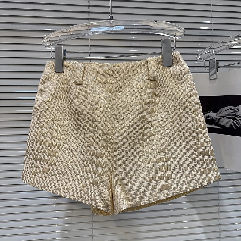 2025 autumn new light luxury socialite texture hot stamping process design heavy industry temperament commute shorts
2025 autumn new light luxury socialite texture hot stamping process design heavy industry temperament commute shorts