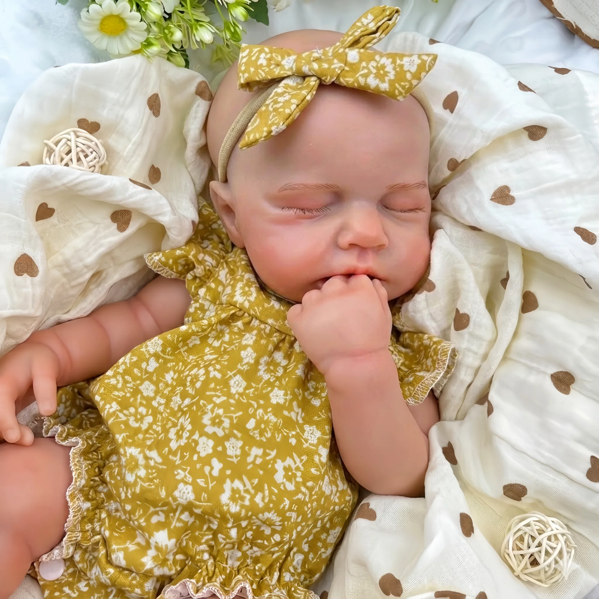 18Inch Rebirth Silicone Doll Loulou Already Painted Suit For Daughter' Birthday Gift Handmade/Lifelike/Can Open Mouth Doll
18Inch Rebirth Silicone Doll Loulou Already Painted Suit For Daughter' Birthday Gift Handmade/Lifelike/Can Open Mouth Doll