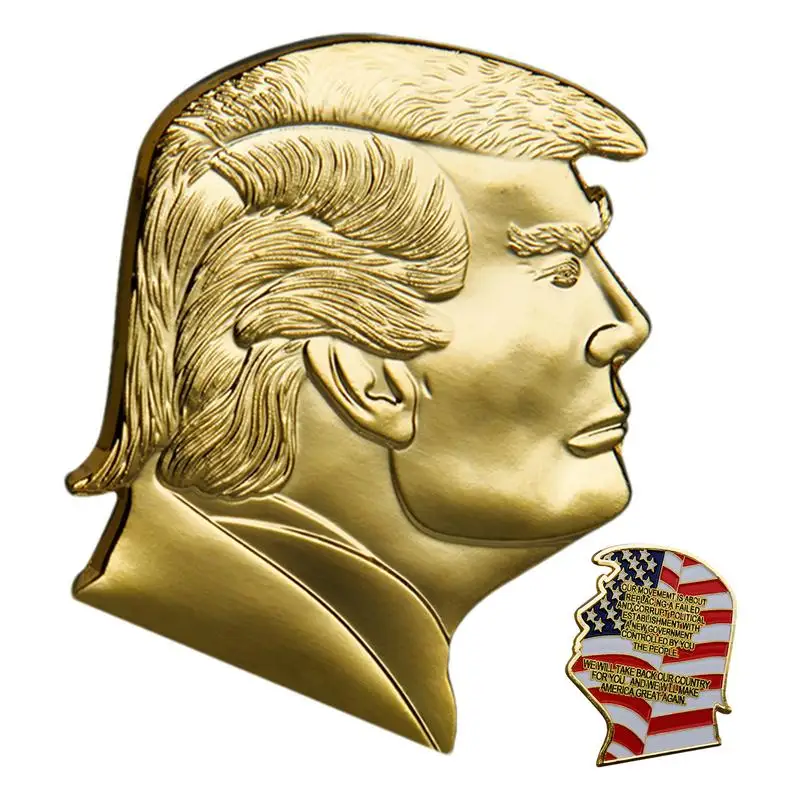 2024 Presidential Souvenir Coin T Rump Portrait Shape Coin Collection Coin Compact Gold Coin Metal Coin For supporter
2024 Presidential Souvenir Coin T Rump Portrait Shape Coin Collection Coin Compact Gold Coin Metal Coin For supporter