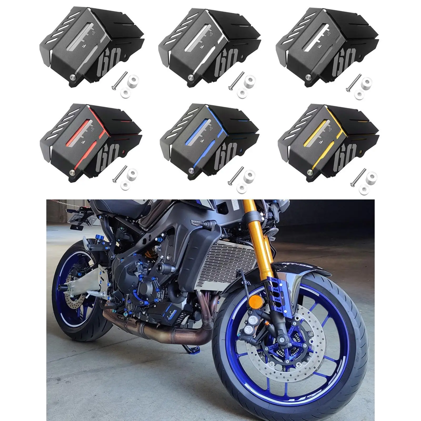 CNC Aluminum Coolant Reservoir Tank Guard Protective Side Cover Shield for Yamaha MT-
CNC Aluminum Coolant Reservoir Tank Guard Protective Side Cover Shield for Yamaha MT-