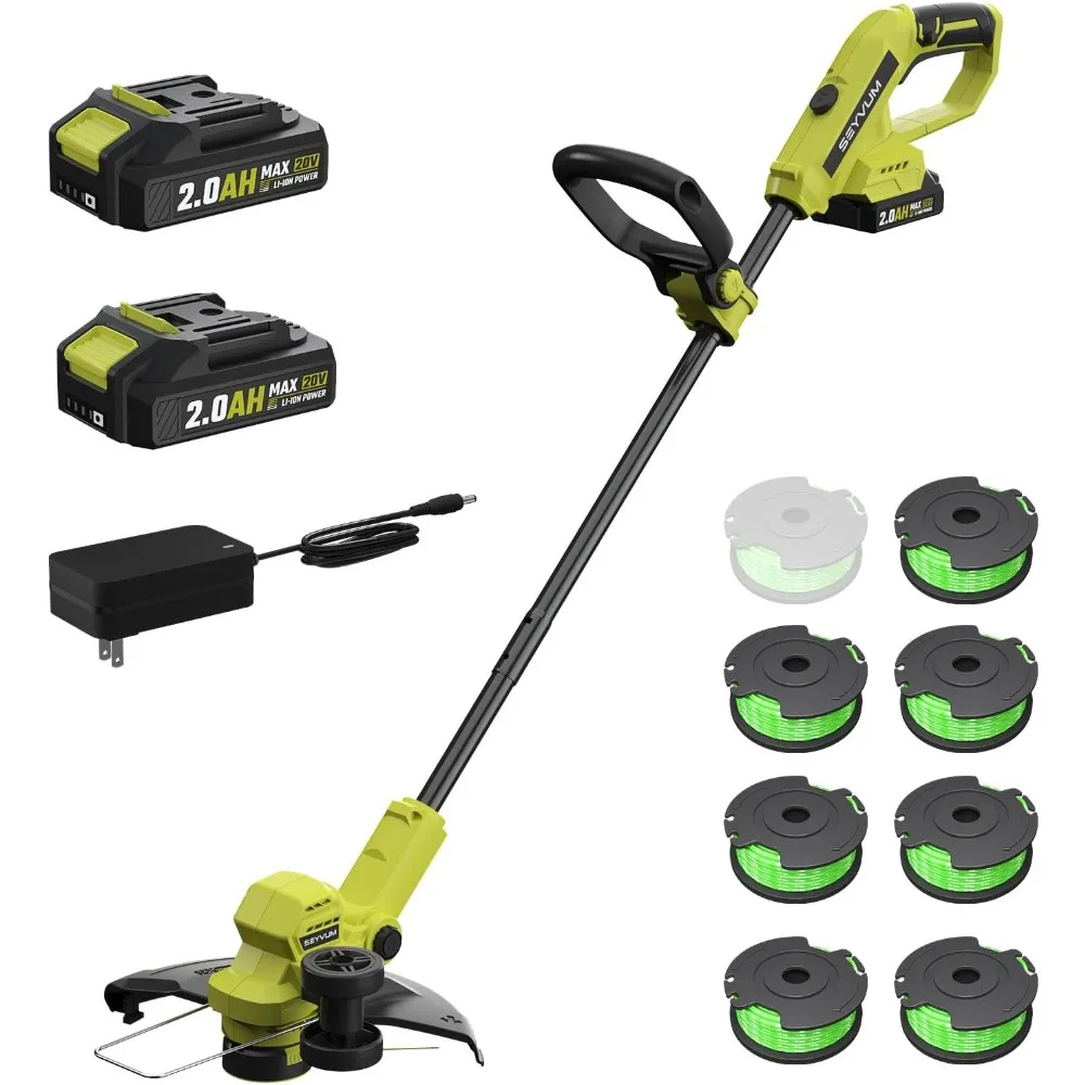 String Trimmer, 20V 12-inch Cordless Weed Wacker with Auto Line Feed, 2 X 2.0Ah Battery Powered Lawn Edger with 8 Pcs Grass Cut
String Trimmer, 20V 12-inch Cordless Weed Wacker with Auto Line Feed, 2 X 2.0Ah Battery Powered Lawn Edger with 8 Pcs Grass Cut