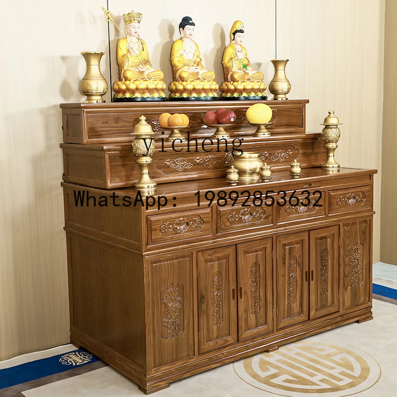 solid wood camphor wood three-layer offering table, Buddhist shrine, Buddhist table and strip case, for use in the shrine
solid wood camphor wood three-layer offering table, Buddhist shrine, Buddhist table and strip case, for use in the shrine
