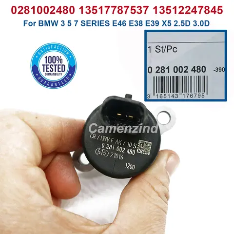 0281002480 13517787537 13512247845 NEW Common Rail Pressure Regulator Control Valve For BMW 3 5 7 SERIES E46 E38 E39 X5 2.5D 3.0