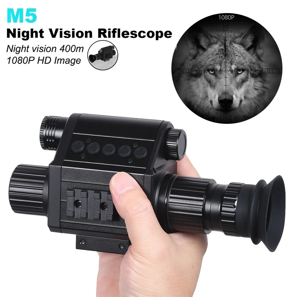 940nm Infrared M5 Night Vision Scope Sight Digital Riflescope Monocular 1080P Video Photo Camera Recording Hunting Accessories
940nm Infrared M5 Night Vision Scope Sight Digital Riflescope Monocular 1080P Video Photo Camera Recording Hunting Accessories