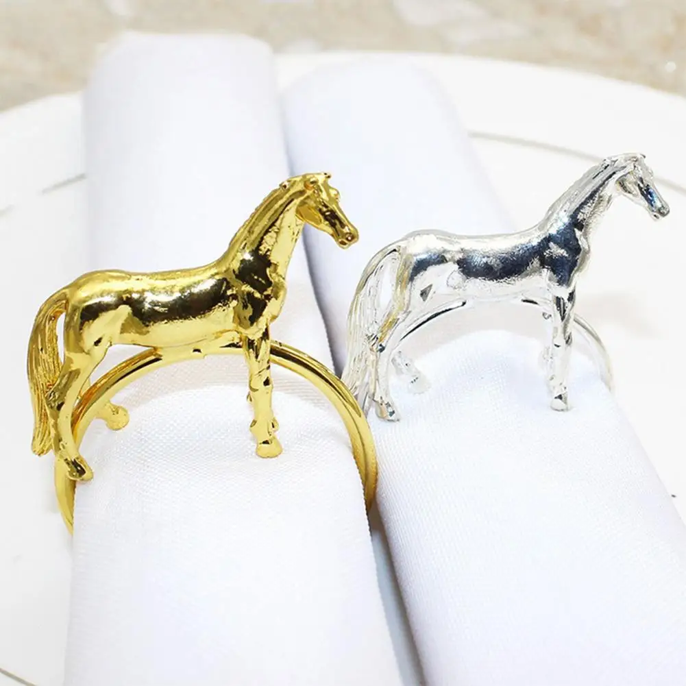 Metal Napkin Rings Fine Polished Napkin Rings 12pcs Metal Horse Napkin Rings Equestrian Standing Horse Shape Buckles for Parties
Metal Napkin Rings Fine Polished Napkin Rings 12pcs Metal Horse Napkin Rings Equestrian Standing Horse Shape Buckles for Parties