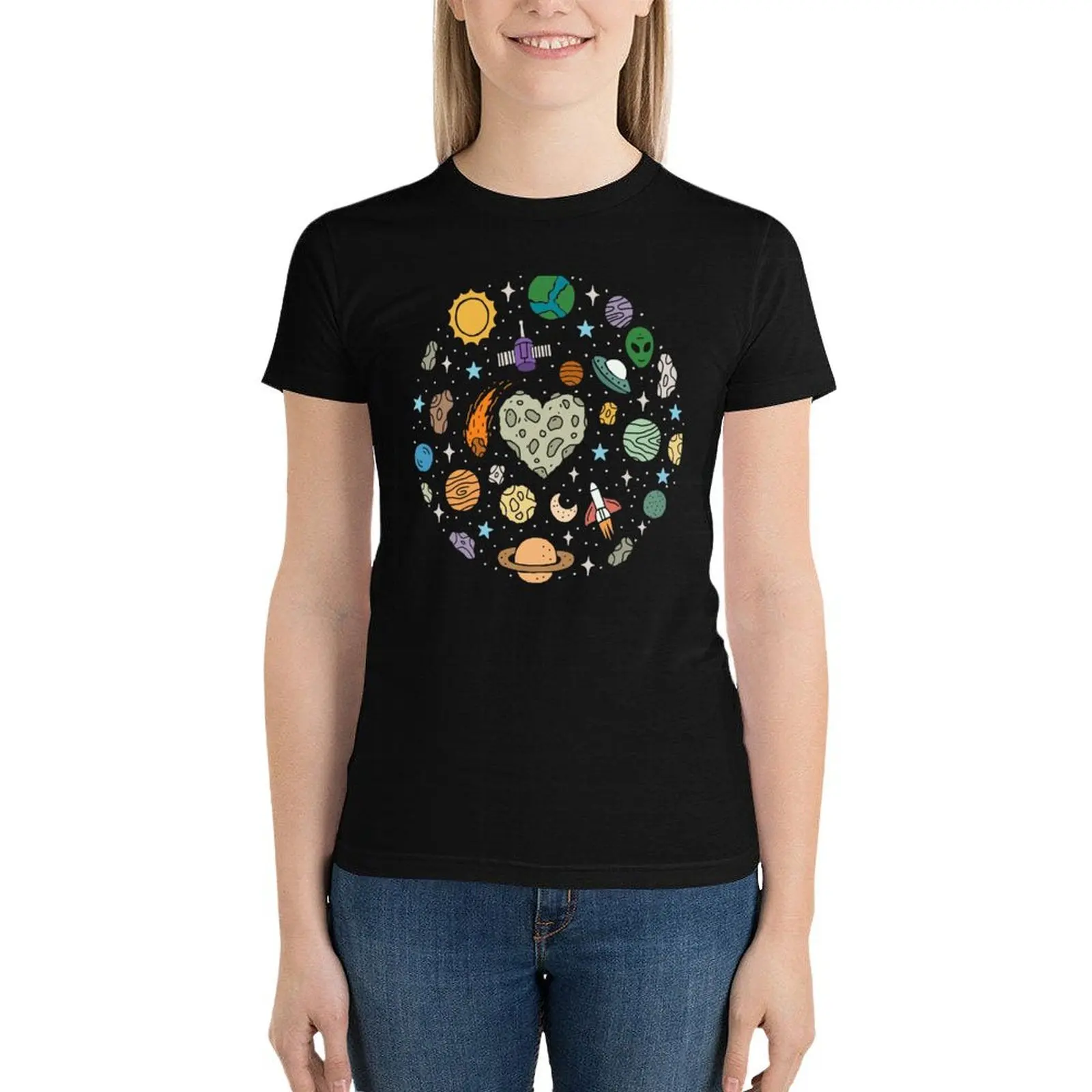 Space Lover T-Shirt oversized aesthetic clothes funny tops t-shirt dress for Women graphic
Space Lover T-Shirt oversized aesthetic clothes funny tops t-shirt dress for Women graphic