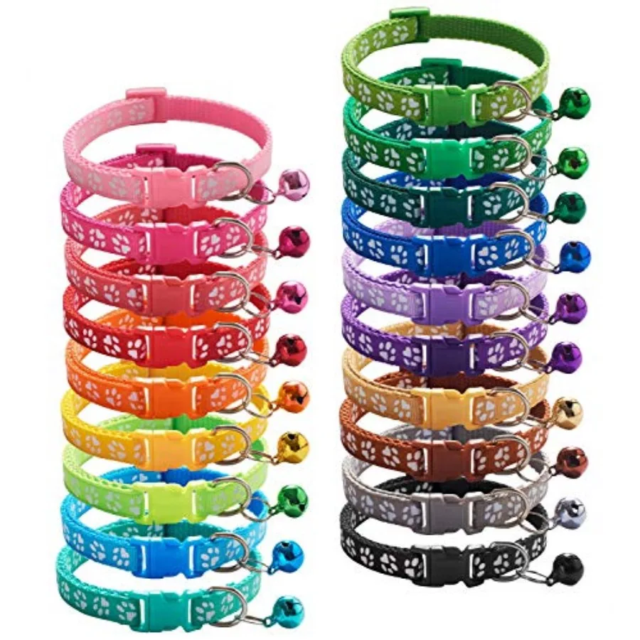 Puppy Collars 19Pcs Whelping Puppy ID Collars with Bell Adjustable 19-32cm Soft Nylon Litter Identication Dog Collars for Newbo
Puppy Collars 19Pcs Whelping Puppy ID Collars with Bell Adjustable 19-32cm Soft Nylon Litter Identication Dog Collars for Newbo