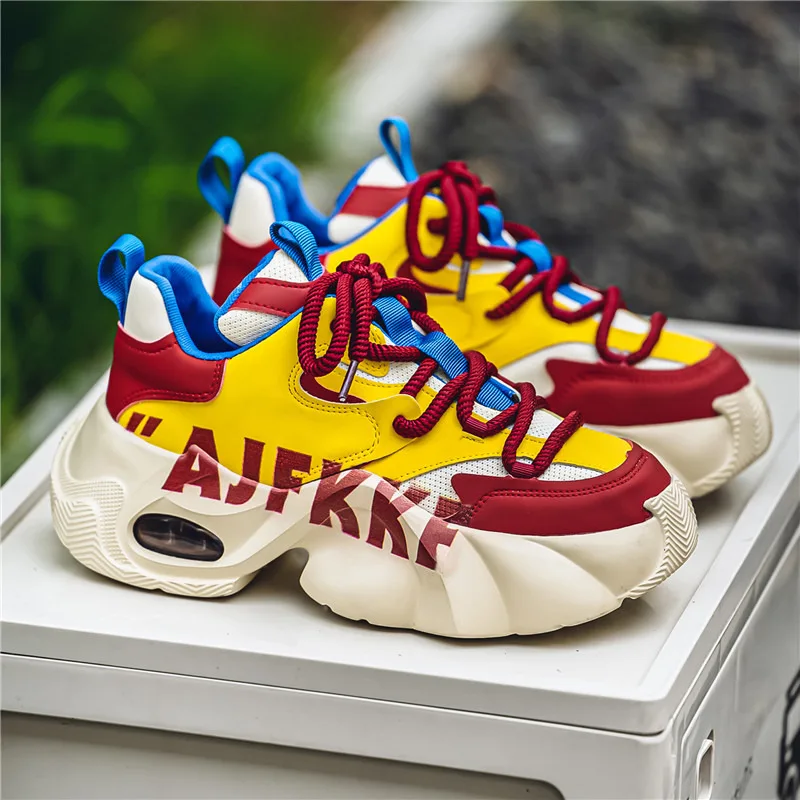 Winter Yellow Platform Sneakers Men Fashion Outdoor Designer Shoes Men Trend Lace-up Men's Casual Sneakers zapatillas de hombre
Winter Yellow Platform Sneakers Men Fashion Outdoor Designer Shoes Men Trend Lace-up Men's Casual Sneakers zapatillas de hombre