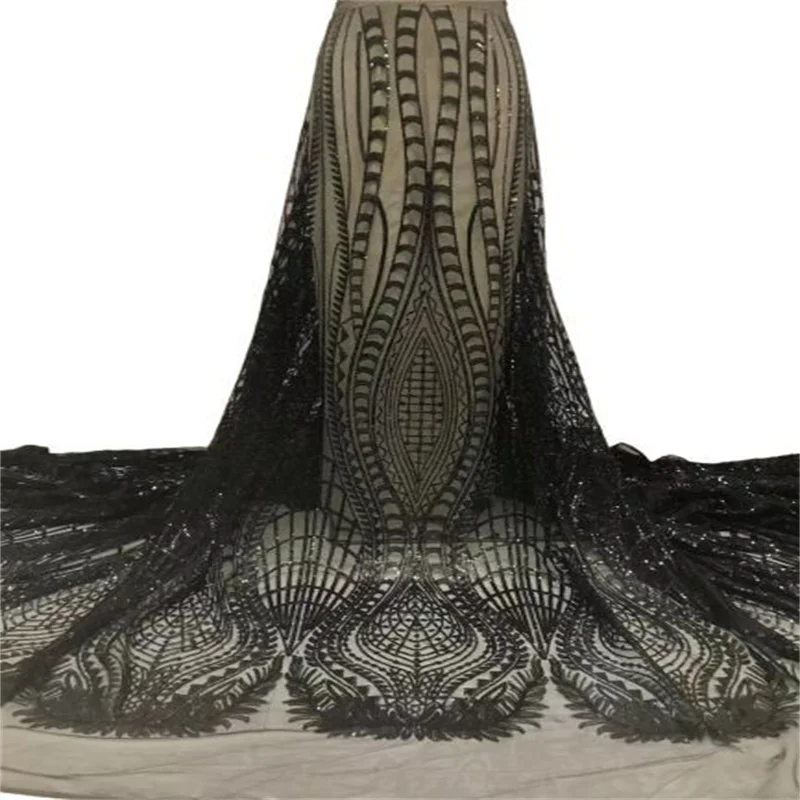Black African Lace Fabric With Sequins French Lace Fabric 2023 High Quality Milk Silk Laces For Wedding Party Dress
Black African Lace Fabric With Sequins French Lace Fabric 2023 High Quality Milk Silk Laces For Wedding Party Dress