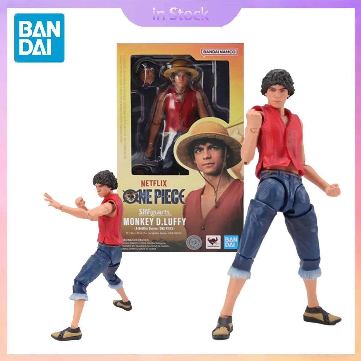 Оригинальный Bandai, оригинальный в наличии SHF Monkey D. Luffy One Piece, сезон 1, коллекция аниме, наборы моделей экшн-фигурок, игрушки, подарки
Оригинальный Bandai, оригинальный в наличии SHF Monkey D. Luffy One Piece, сезон 1, коллекция аниме, наборы моделей экшн-фигурок, игрушки, подарки