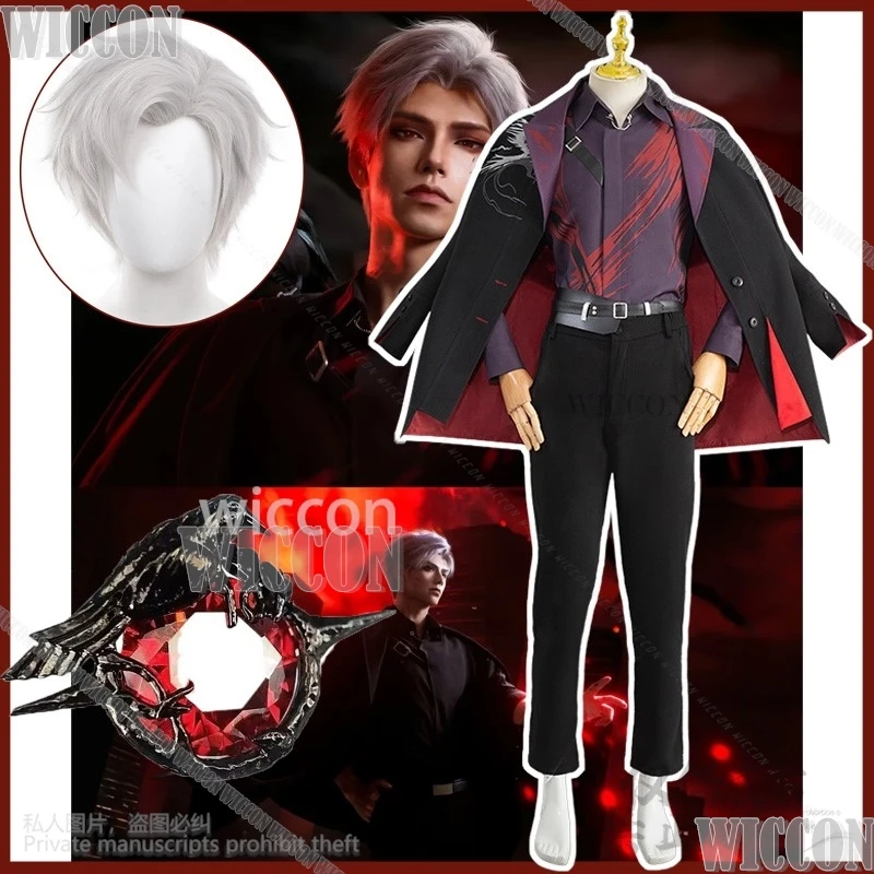 Sylus Game Love And Deepspace Cosplay Costume Men Halloween Uniform Suit Wig Halloween Christmas Party Roleplay Cos Customized
Sylus Game Love And Deepspace Cosplay Costume Men Halloween Uniform Suit Wig Halloween Christmas Party Roleplay Cos Customized