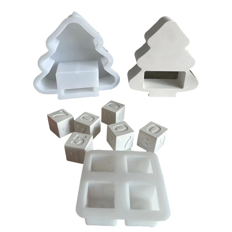 DIY Resin Countdwons Silicone Mold Set Convenient Christmas Tree Countdown Silicone Mold for Home Decoration Crafting
DIY Resin Countdwons Silicone Mold Set Convenient Christmas Tree Countdown Silicone Mold for Home Decoration Crafting