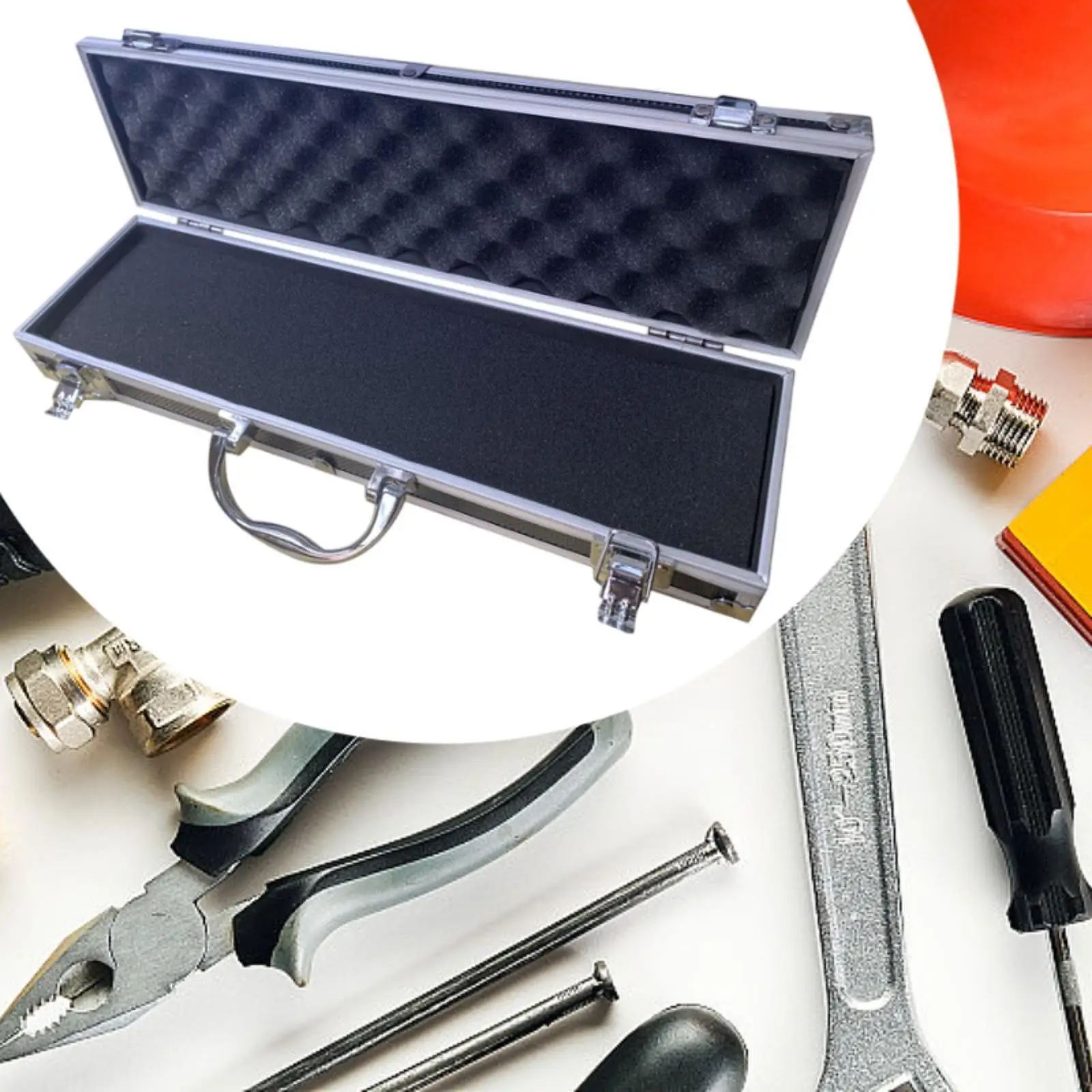Aluminum Alloy Toolbox Easy to Carry with Sponge Tools Container for Equipment Tool Outdoor Use Travel DIY Projects Mechanics
Aluminum Alloy Toolbox Easy to Carry with Sponge Tools Container for Equipment Tool Outdoor Use Travel DIY Projects Mechanics