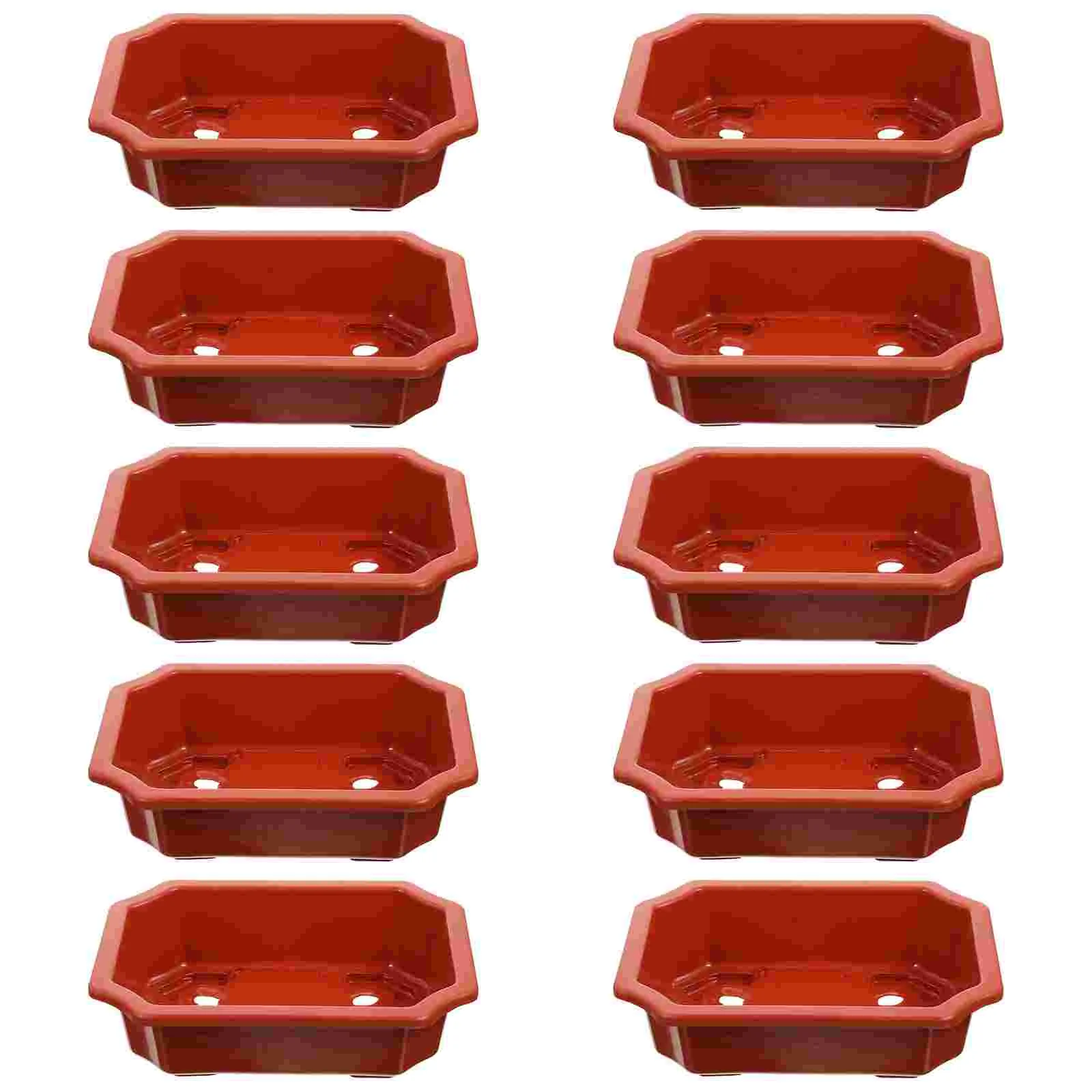 10 Pcs Small Nursery Pots Rectangular Flower Plants Gardening Indoor Self Watering Pp Simple
10 Pcs Small Nursery Pots Rectangular Flower Plants Gardening Indoor Self Watering Pp Simple
