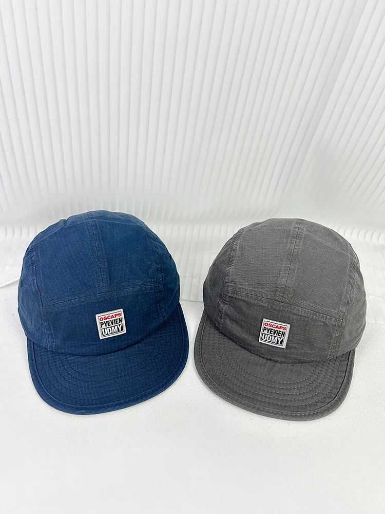 Vintage washed five-piece cap breathable flat-brimmed men's and women's outdoor hip-hop short-brimmed cap
Vintage washed five-piece cap breathable flat-brimmed men's and women's outdoor hip-hop short-brimmed cap