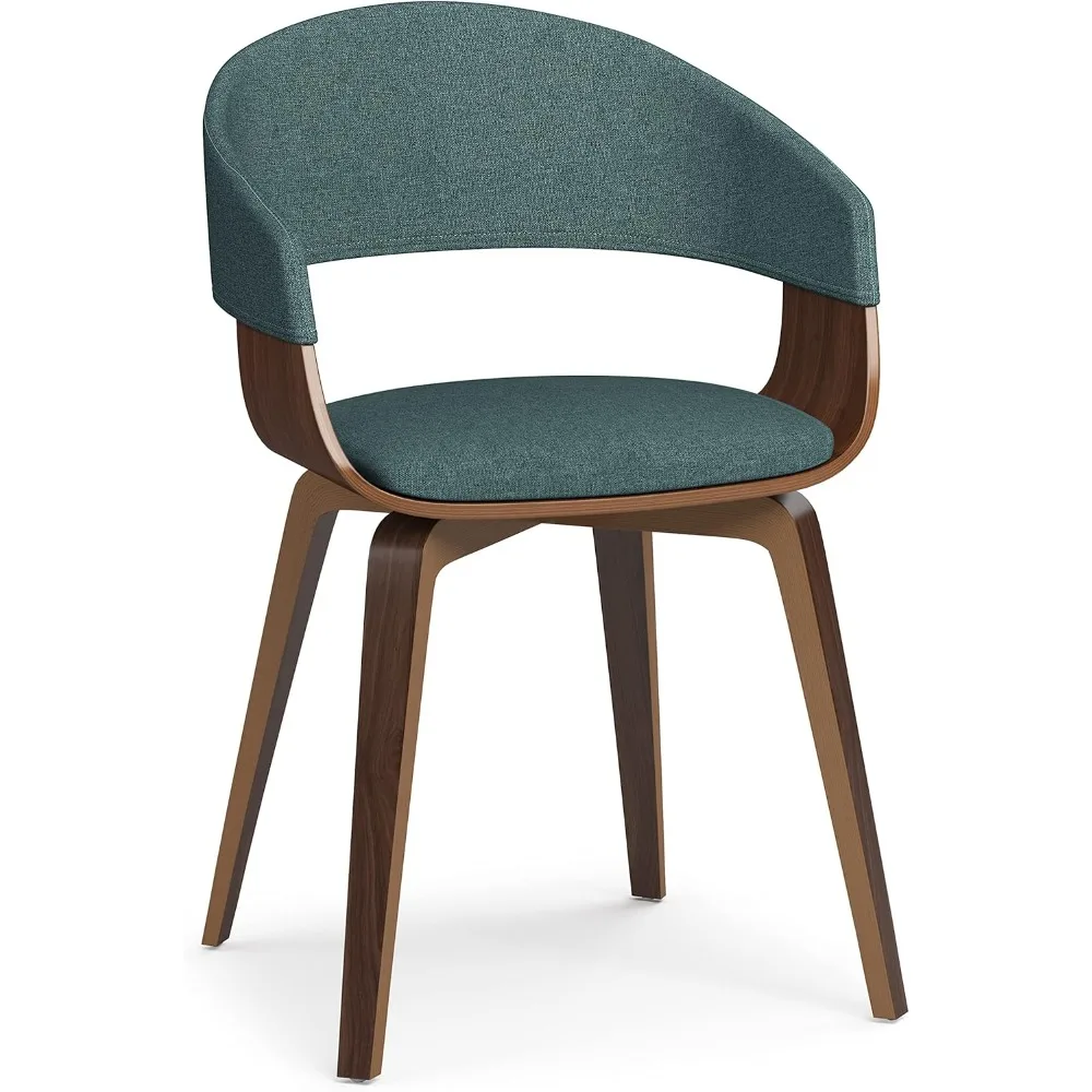 Lowell Mid Century Modern Bentwood Dining Chair in Light Turquoise Blue Linen Look Fabric, For the Dining Room
Lowell Mid Century Modern Bentwood Dining Chair in Light Turquoise Blue Linen Look Fabric, For the Dining Room