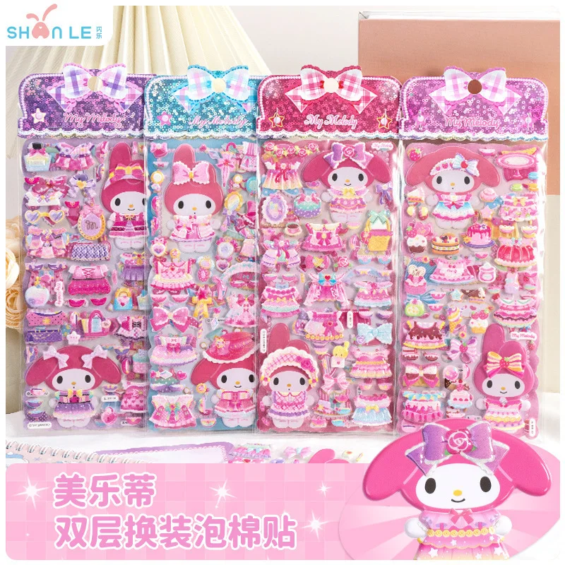 4 шт., 3d наклейка с рисунком моей мелодии, многофункциональная наклейка для мобильного телефона, материал для справочника, дневник, канцелярские принадлежности 
4 шт., 3d наклейка с рисунком моей мелодии, многофункциональная наклейка для мобильного телефона, материал для справочника, дневник, канцелярские принадлежности