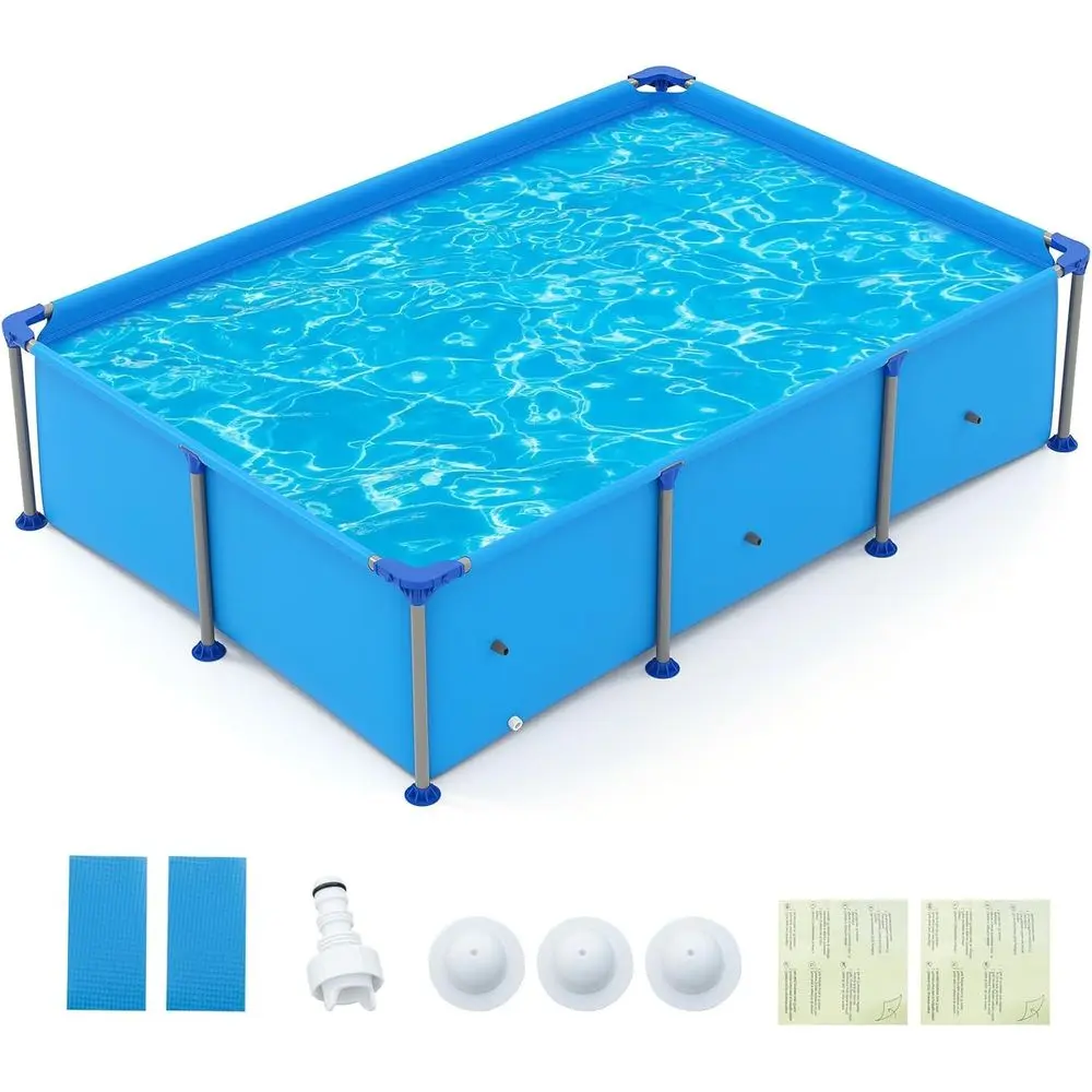 8.5' x 6' Above Ground Pool Set with PVC Liner, 3 Stoppers, Drainage Control, 690 Gallons Capacity
8.5' x 6' Above Ground Pool Set with PVC Liner, 3 Stoppers, Drainage Control, 690 Gallons Capacity