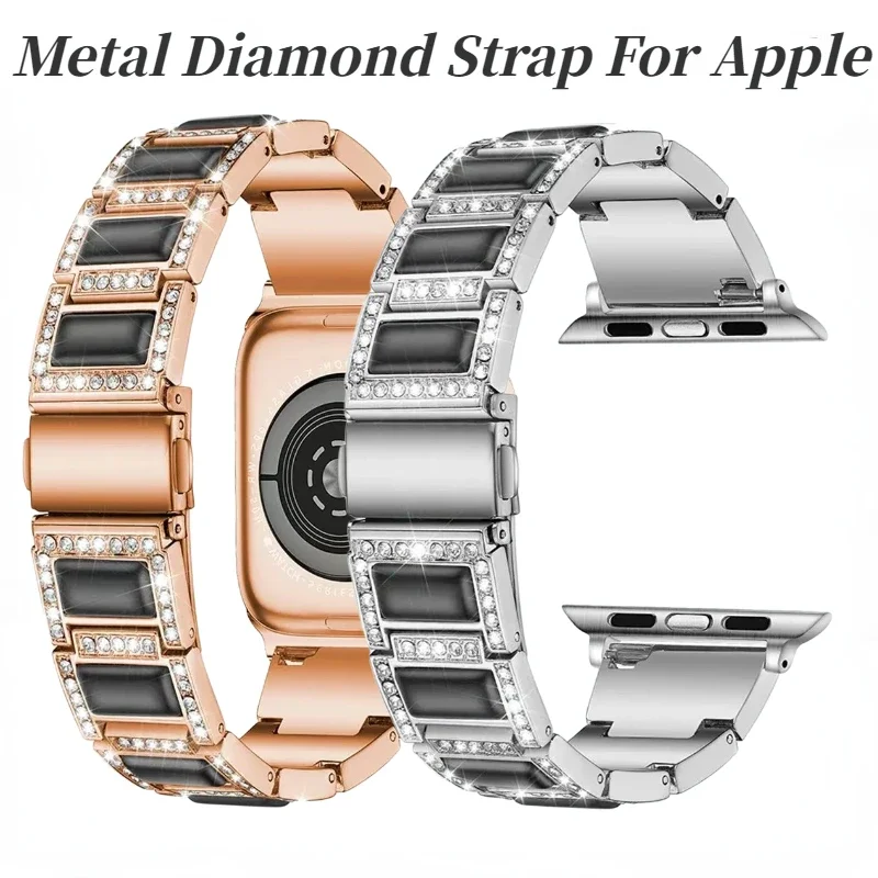 Metal Diamond Strap for Apple Watch Band 45mm 41mm 44mm 42mm 40mm 46mm Women Bracelet Correa iWatch Series 10 9 8 7 6 5 4 SE
Metal Diamond Strap for Apple Watch Band 45mm 41mm 44mm 42mm 40mm 46mm Women Bracelet Correa iWatch Series 10 9 8 7 6 5 4 SE