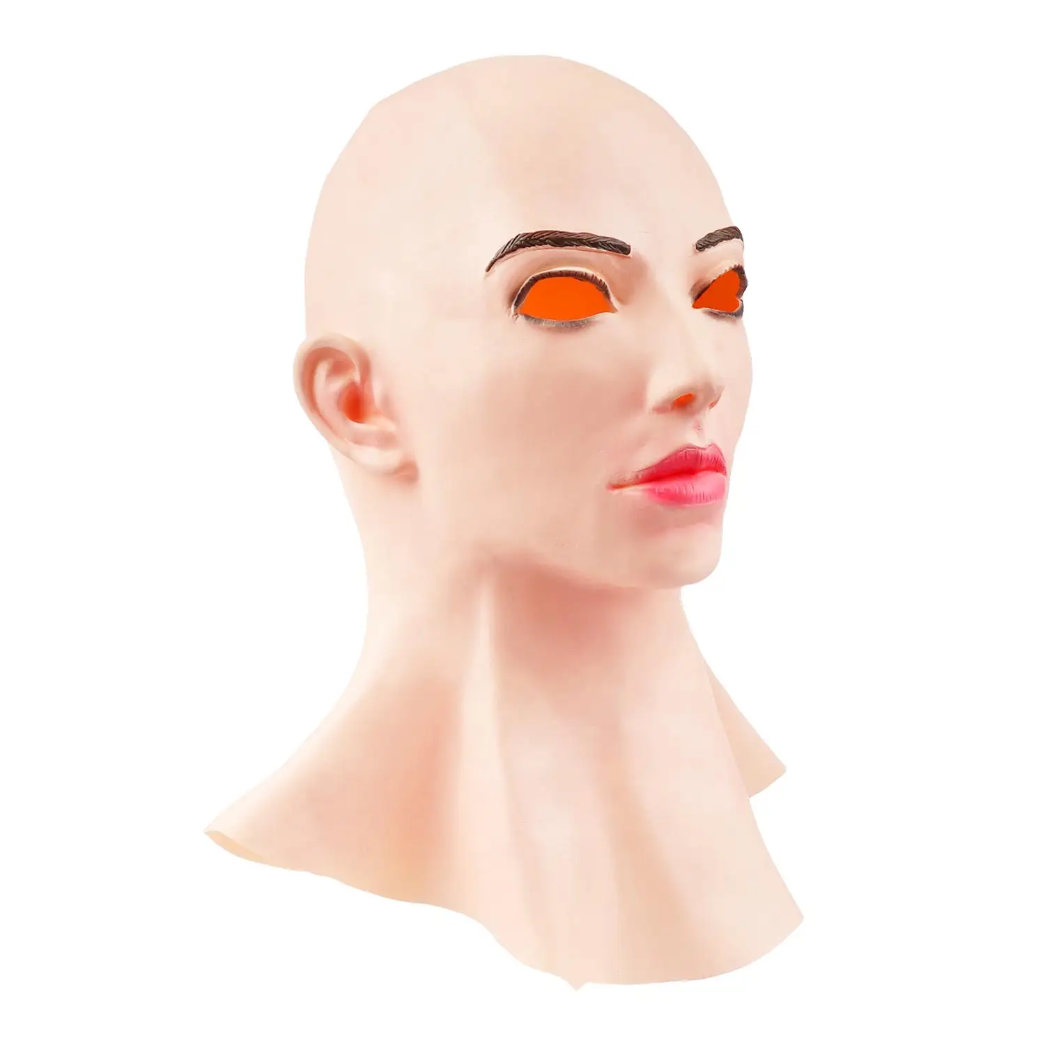 Realistic Female Latex Head Cover Cosplay Drag Queen Halloween Fancy Dress Headgear
Realistic Female Latex Head Cover Cosplay Drag Queen Halloween Fancy Dress Headgear