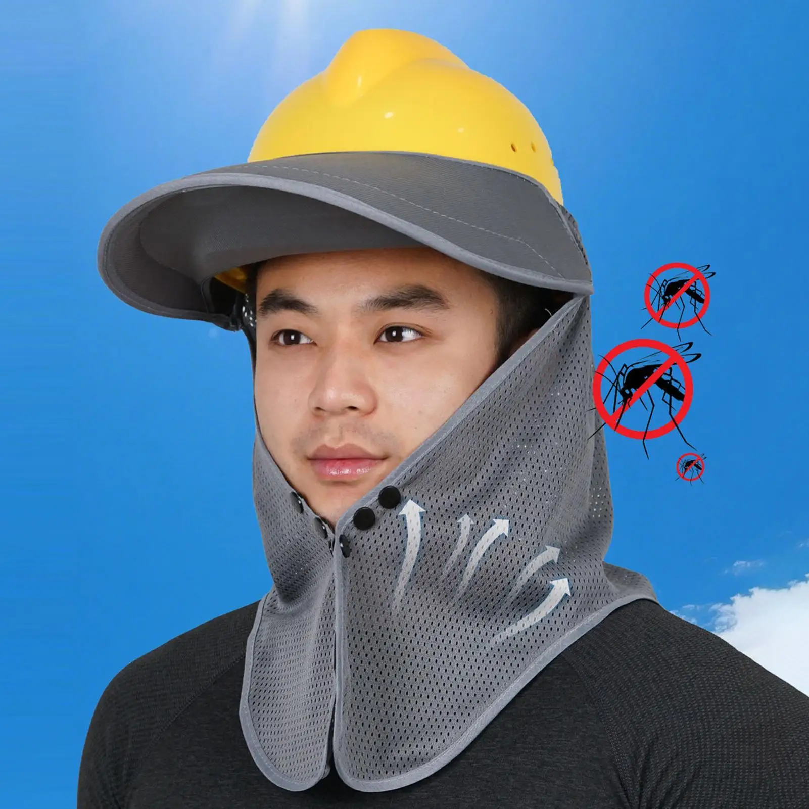 Hardhat Visor Breathable UV Proof Adjustable Mesh Helmet Sun Neck Protector For Summer Construction Sites Outdoor Work Cycling
Hardhat Visor Breathable UV Proof Adjustable Mesh Helmet Sun Neck Protector For Summer Construction Sites Outdoor Work Cycling