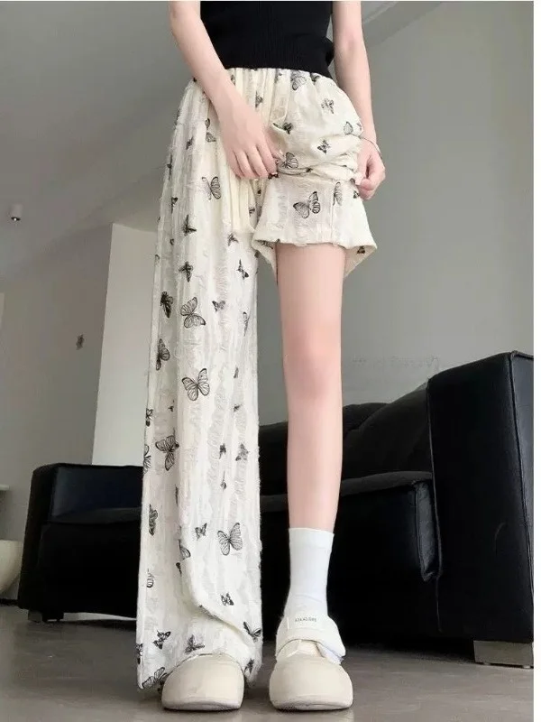 plus Size Rhinestone Hole Pants Women Summer New Loose Slimming Casual Wide Leg Pants High Waist Rope Buckle
plus Size Rhinestone Hole Pants Women Summer New Loose Slimming Casual Wide Leg Pants High Waist Rope Buckle
