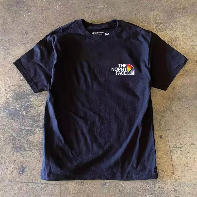 Rainbow Hillside Printed Day T-shirt Fashion Brand Heavy Cotton Men and Women with 2025 New Casual Simple Short Sleeve
Rainbow Hillside Printed Day T-shirt Fashion Brand Heavy Cotton Men and Women with 2025 New Casual Simple Short Sleeve