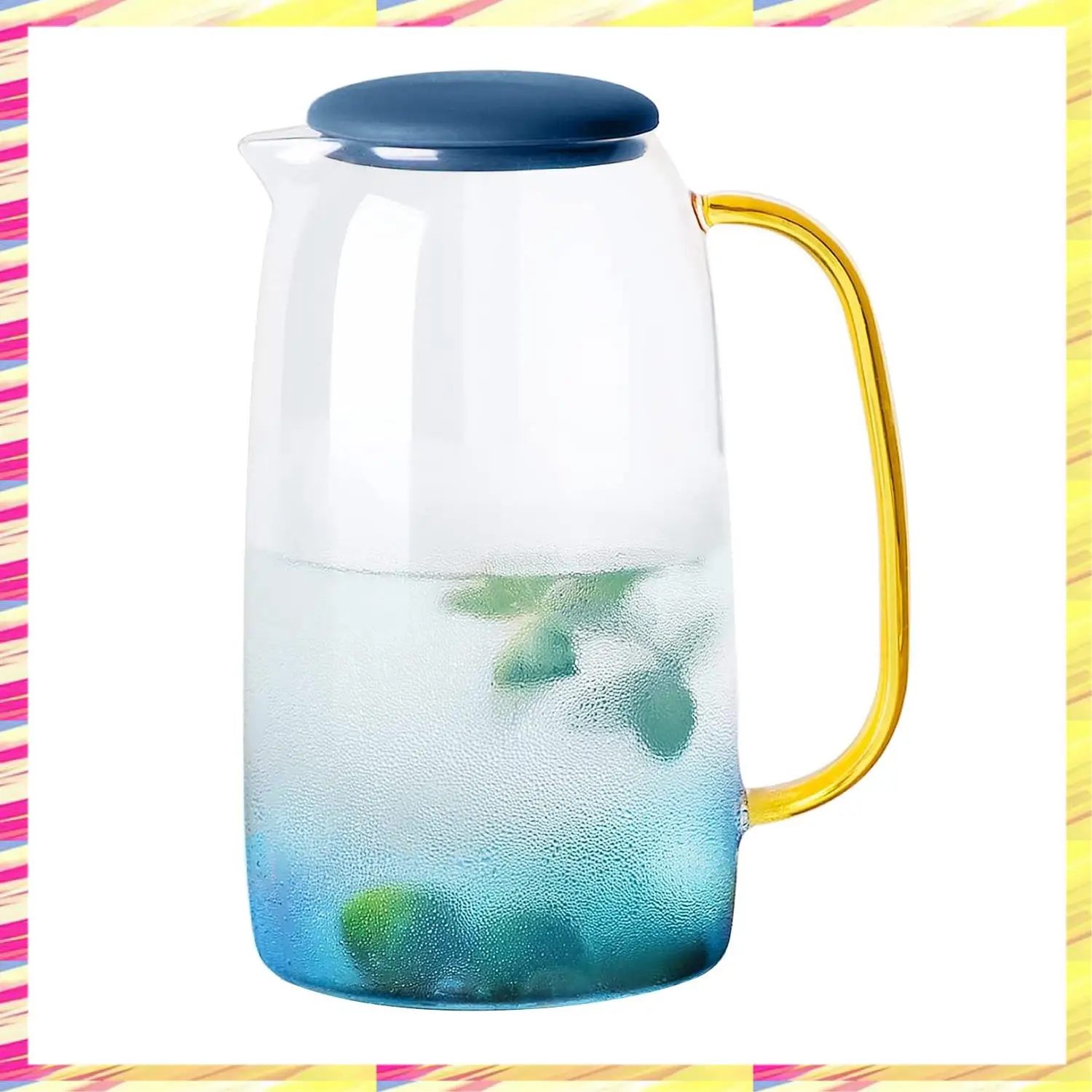 ABJJ Glass Pitcher With Lid,Lemonade Pitcher,Tea Pitcher,Borosilicate Glass Carafe,For Hot And Cold Water, Drinks, Wine, Tea
ABJJ Glass Pitcher With Lid,Lemonade Pitcher,Tea Pitcher,Borosilicate Glass Carafe,For Hot And Cold Water, Drinks, Wine, Tea
