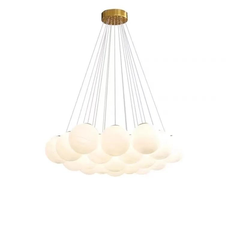 Planet light, bubble ball chandelier, cream wind, French light luxury, modern living room main light
Planet light, bubble ball chandelier, cream wind, French light luxury, modern living room main light