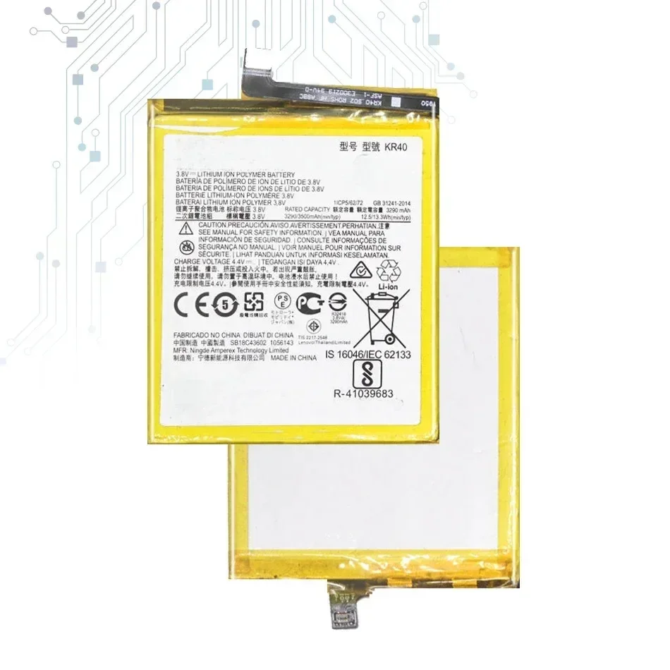 Сменный аккумулятор KR40 для Motorola Moto One Action XT2013-1/One Vision XT1970-1
Сменный аккумулятор KR40 для Motorola Moto One Action XT2013-1/One Vision XT1970-1