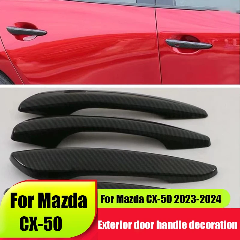 Для Mazda CX-50 2023 2024, гальванизированная Серебристая дверная ручка с узором из углеродного волокна на внешней стороне автомобиля, ярко-черная
Для Mazda CX-50 2023 2024, гальванизированная Серебристая дверная ручка с узором из углеродного волокна на внешней стороне автомобиля, ярко-черная