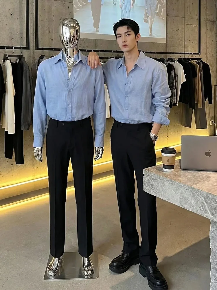 Men's Linen Long Sleeve Shirt Lightweight Breathable Sun Protection Loose Lazy Old Money Style Outerwear Summer Fashion
Men's Linen Long Sleeve Shirt Lightweight Breathable Sun Protection Loose Lazy Old Money Style Outerwear Summer Fashion