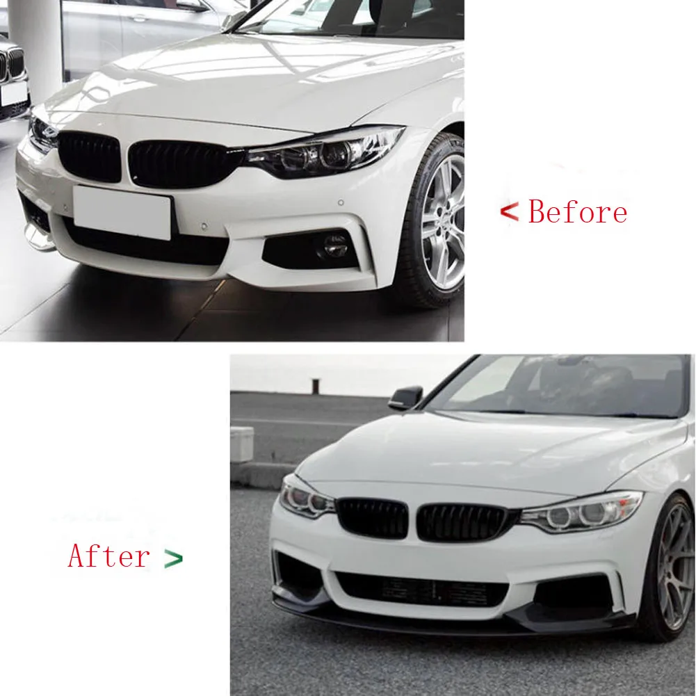 For BMW 4 Series F32 F33 F36 435i M Sport 2014-2020 Front Bumper Spoiler Lip Carbon Fiber Look Lower Side Splitter Blade Cover
For BMW 4 Series F32 F33 F36 435i M Sport 2014-2020 Front Bumper Spoiler Lip Carbon Fiber Look Lower Side Splitter Blade Cover