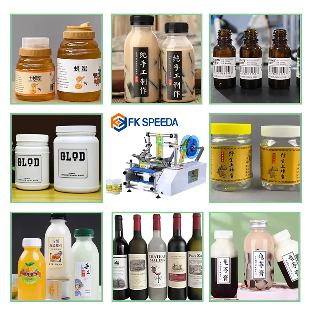 FK Semi-automatic Positioning Round Bottle Labeling Machine For Plastic Bottles Portable Hand-Held Label Printer Label Machine
FK Semi-automatic Positioning Round Bottle Labeling Machine For Plastic Bottles Portable Hand-Held Label Printer Label Machine