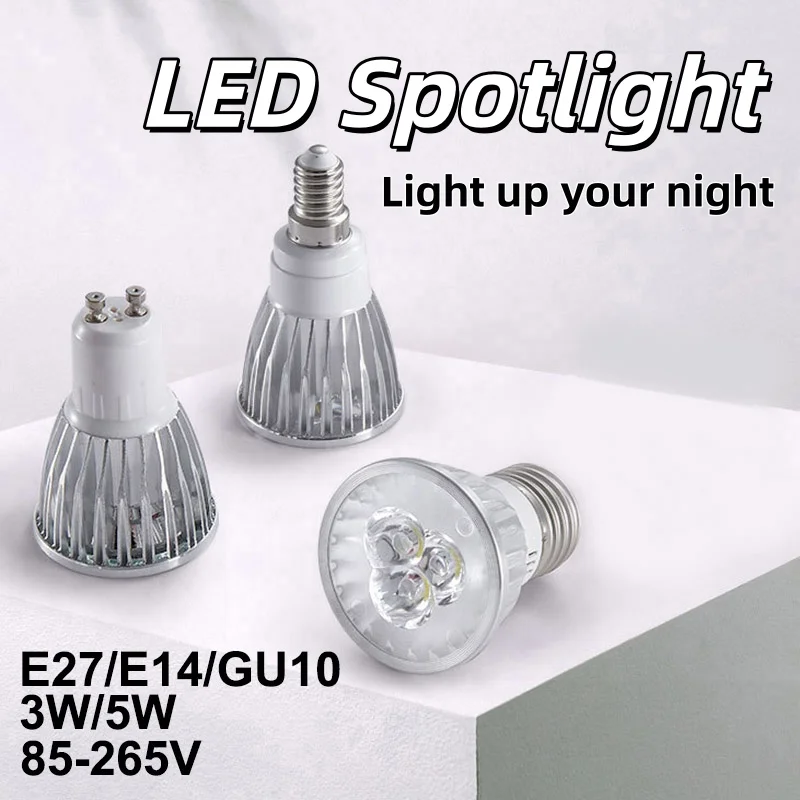 E27/E14/GU10 Led Bulb Spotlight Lamp AC110V-220V Home Lighting Energy Saving Spot Decorative Room Spotlight Downlight Light Bulb
E27/E14/GU10 Led Bulb Spotlight Lamp AC110V-220V Home Lighting Energy Saving Spot Decorative Room Spotlight Downlight Light Bulb
