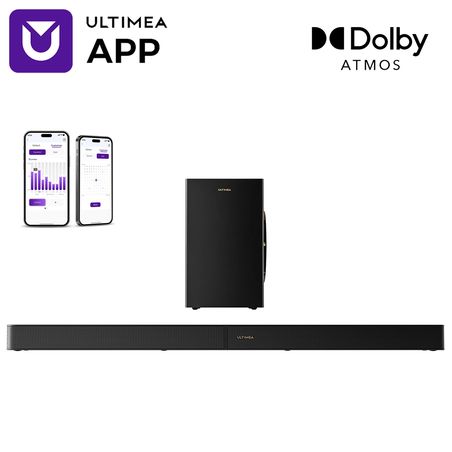 ULTIMEA 3.1.2ch Sound Bar with Dolby Atmos, Surround Sound System for TV with 6.5 inch Subwoofer, Hom Theater Bluetooth Speakers
ULTIMEA 3.1.2ch Sound Bar with Dolby Atmos, Surround Sound System for TV with 6.5 inch Subwoofer, Hom Theater Bluetooth Speakers
