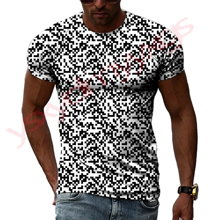 Summer Black And White Simplicity Quick-Dry Men's T-shirt Hip Hop 3D Print Personality Neck Short Sleeve Fashion Clothes
Summer Black And White Simplicity Quick-Dry Men's T-shirt Hip Hop 3D Print Personality Neck Short Sleeve Fashion Clothes