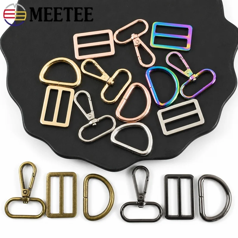 2/5Sets Metal Bag Strap Buckle 20-38mm Swivel Lobster Clasp D Ring Tri Glide Slider Buckles Webbing Adjust Hook Sewing Accessory
2/5Sets Metal Bag Strap Buckle 20-38mm Swivel Lobster Clasp D Ring Tri Glide Slider Buckles Webbing Adjust Hook Sewing Accessory