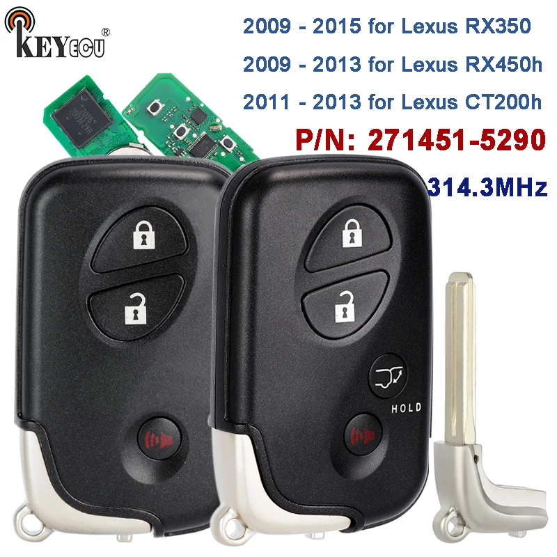 KEYECU AU 314.3MHz Board ID: 5290 for Lexus RX350 RX450h CT200h 2009 2010 2011 2012 2013 2014 2015 Keyless Remote Smart Key Fob
KEYECU AU 314.3MHz Board ID: 5290 for Lexus RX350 RX450h CT200h 2009 2010 2011 2012 2013 2014 2015 Keyless Remote Smart Key Fob