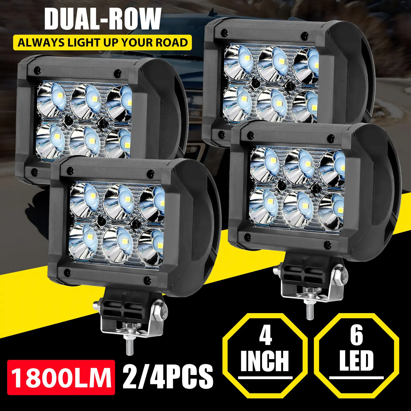 2pcs 4inch LED Work Light Bar Spot Pods Fog Lamp Offroad Driving Truck SUV ATV
2pcs 4inch LED Work Light Bar Spot Pods Fog Lamp Offroad Driving Truck SUV ATV