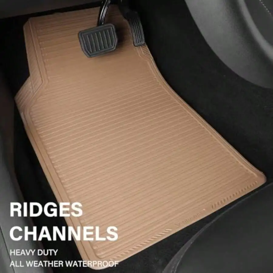 All Weather Heavy Duty Car Floor Mats With Ridges Channels Waterproof 4 Piece Set
All Weather Heavy Duty Car Floor Mats With Ridges Channels Waterproof 4 Piece Set