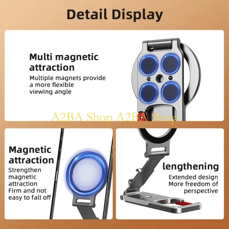 A2BA Small Foldable Phone Stand Aluminum Mobile Clip for Phone Devices
A2BA Small Foldable Phone Stand Aluminum Mobile Clip for Phone Devices