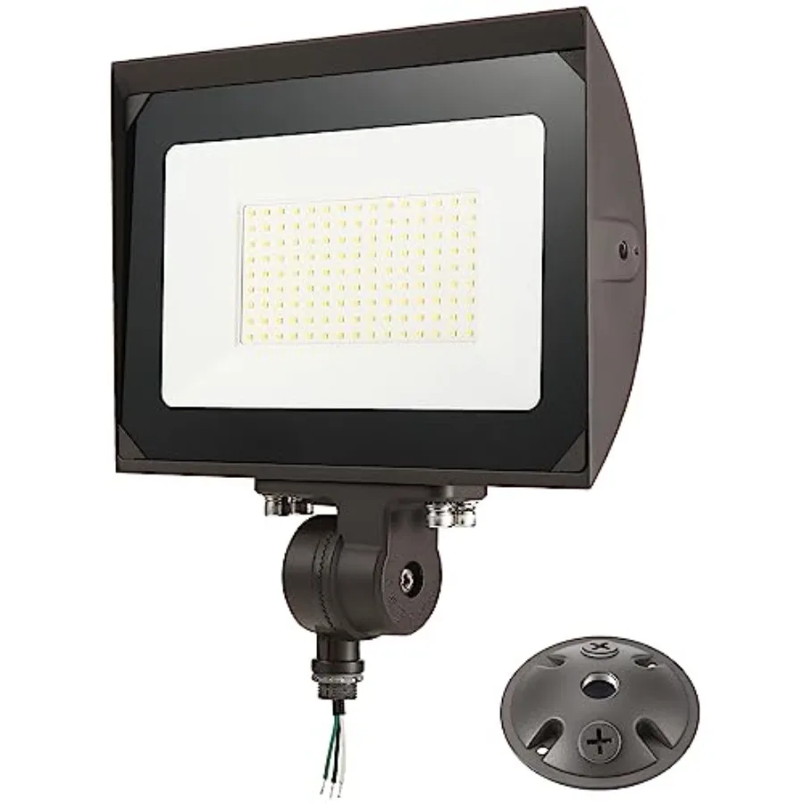 100W Outdoor LED Flood Light with Plate 5000K Daylight 13000LM 120V UL Waterproof LED Security Flood Lighting for Wall Wash/Sig
100W Outdoor LED Flood Light with Plate 5000K Daylight 13000LM 120V UL Waterproof LED Security Flood Lighting for Wall Wash/Sig