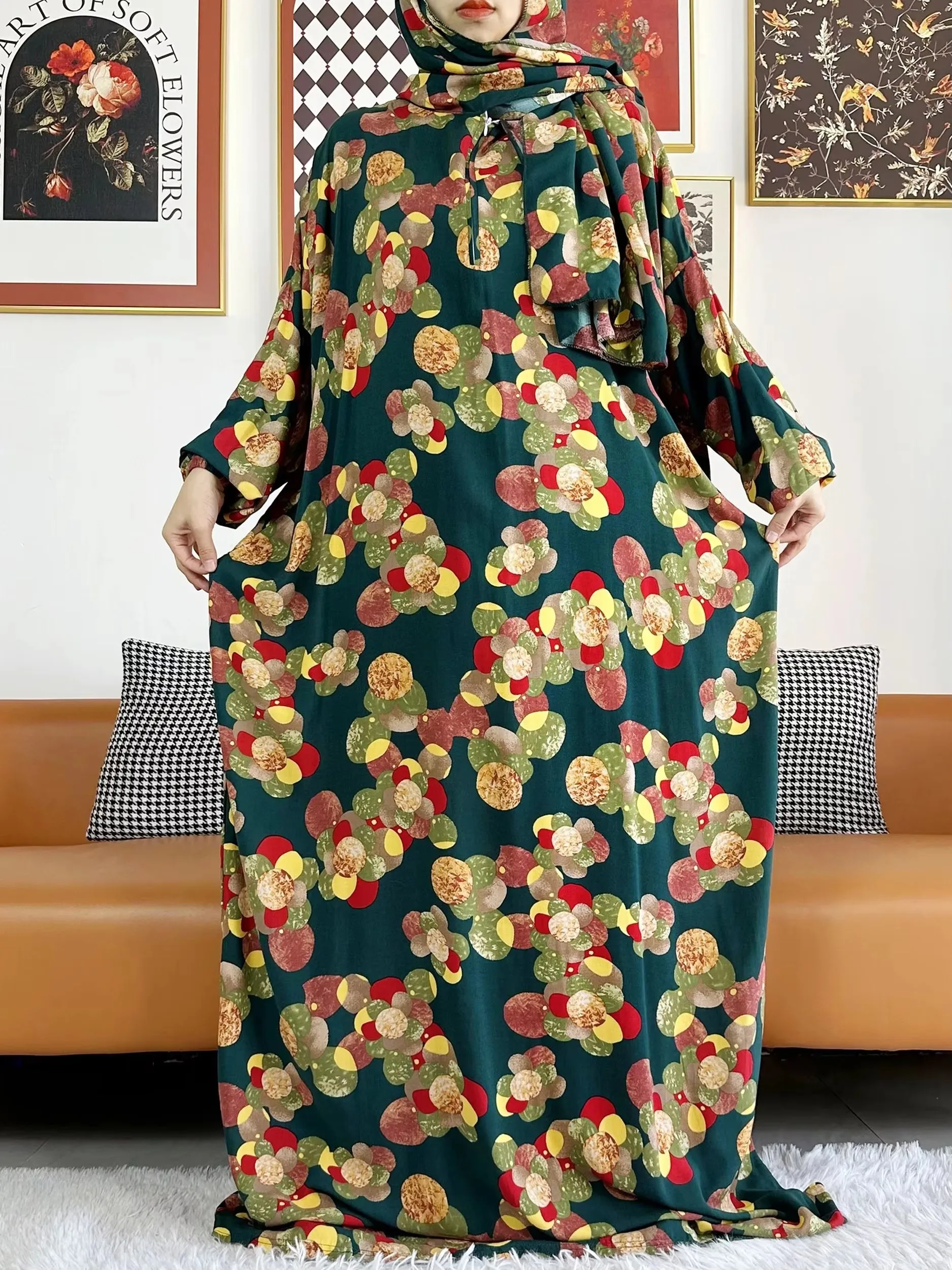 Promotion Muslim Cotton Abaya Ramadan Prayer Garment Dubai Turkey Middle East Femme Robe Loose African Dress Turban Joint
Promotion Muslim Cotton Abaya Ramadan Prayer Garment Dubai Turkey Middle East Femme Robe Loose African Dress Turban Joint