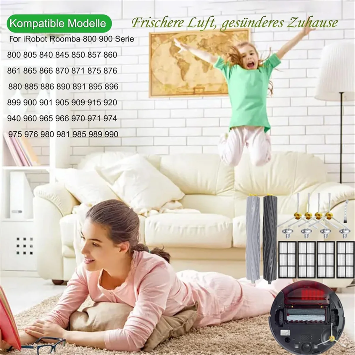 BFYLE для IRobot Roomba серии 800 900, запасные части щеткового фильтра для робота-пылесоса IRobot Roomba 860 865 866 870
BFYLE для IRobot Roomba серии 800 900, запасные части щеткового фильтра для робота-пылесоса IRobot Roomba 860 865 866 870