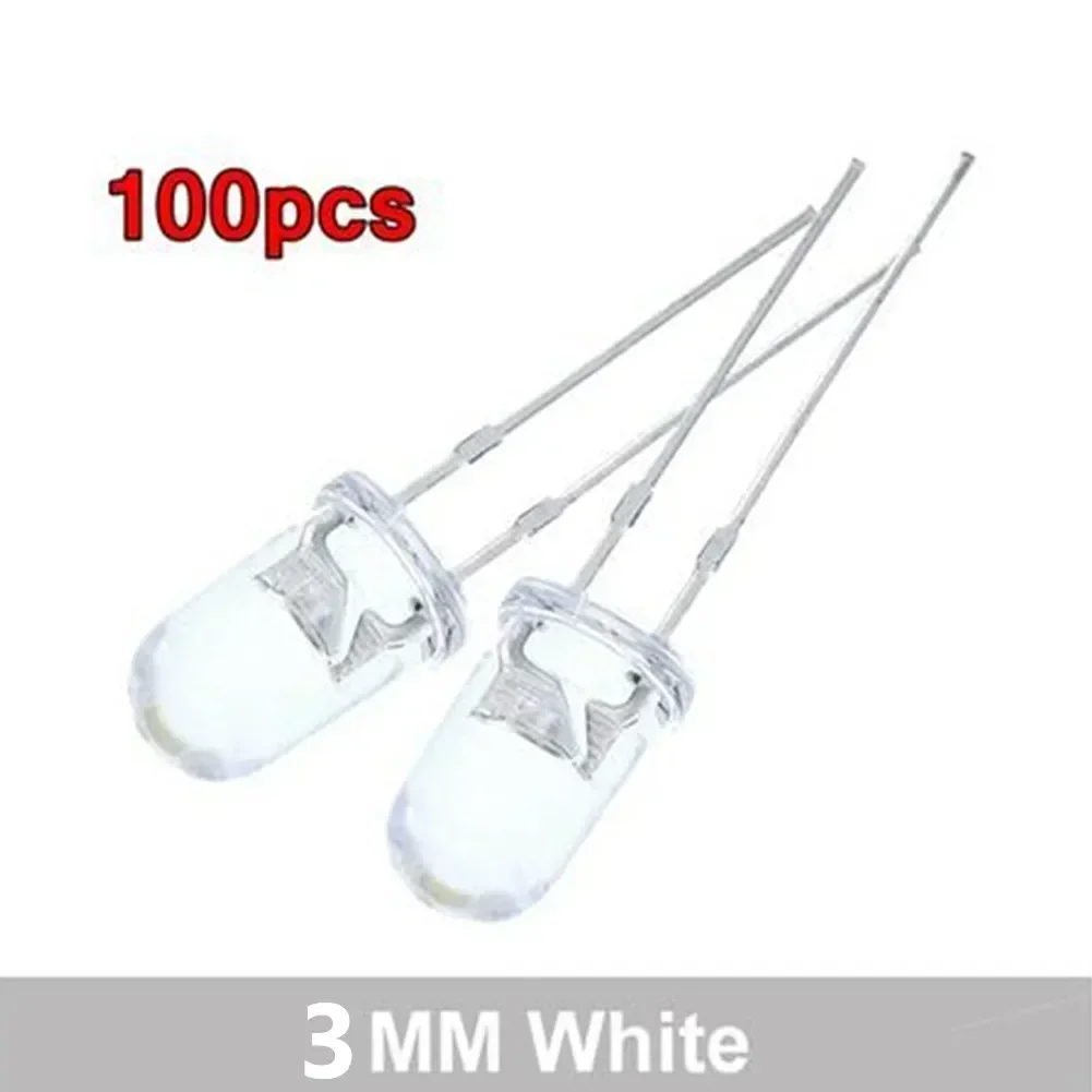 100pcs Super Bright LED 3mm Red/Blue/Green/White/Yellow LED Transparent Bulb Ultra Bright Round LED Light Emitting Diode Lamp
100pcs Super Bright LED 3mm Red/Blue/Green/White/Yellow LED Transparent Bulb Ultra Bright Round LED Light Emitting Diode Lamp