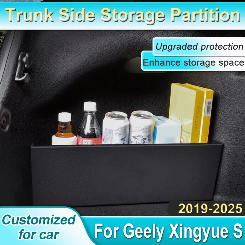 Боковая перегородка багажника автомобиля для Geely Xingyue S Tugella FY11 2019 ~ 2025, перегородка для хранения автозапчастей, многофункциональный ящик для хранения
Боковая перегородка багажника автомобиля для Geely Xingyue S Tugella FY11 2019 ~ 2025, перегородка для хранения автозапчастей, многофункциональный ящик для хранения